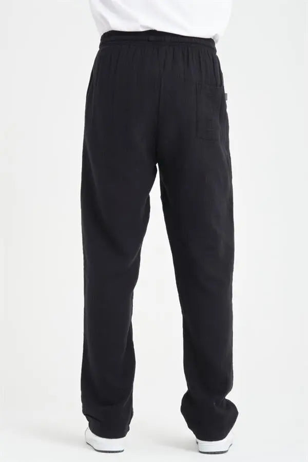 hafif ve rahat müslin baggy erkek pantolon - Justyol