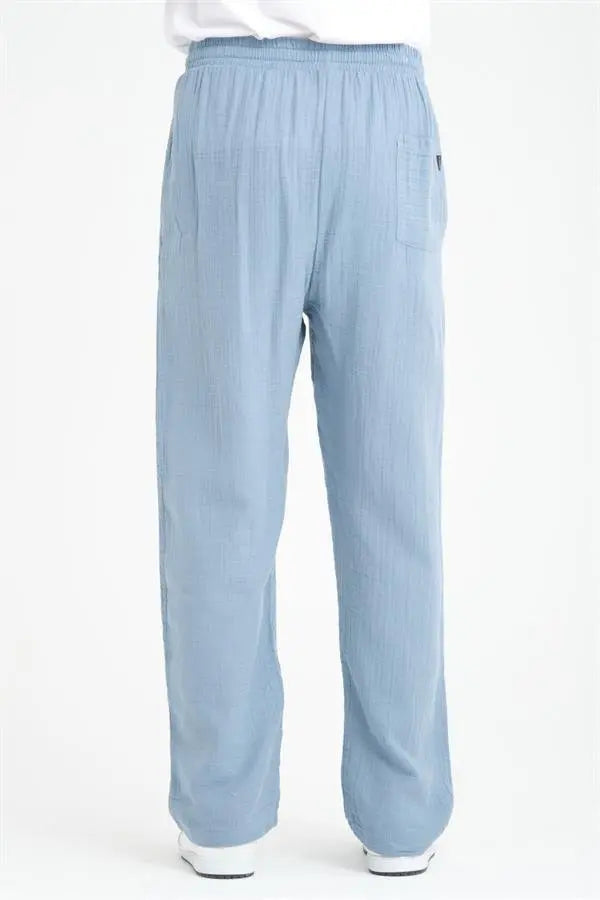 hafif ve rahat müslin baggy erkek pantolon - Justyol