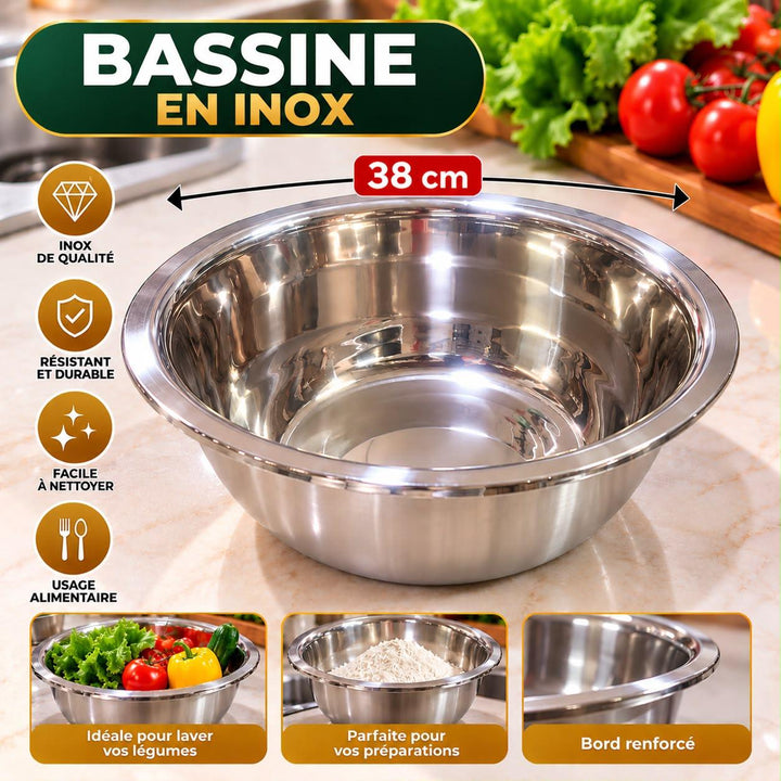 BASSINE INOX 38