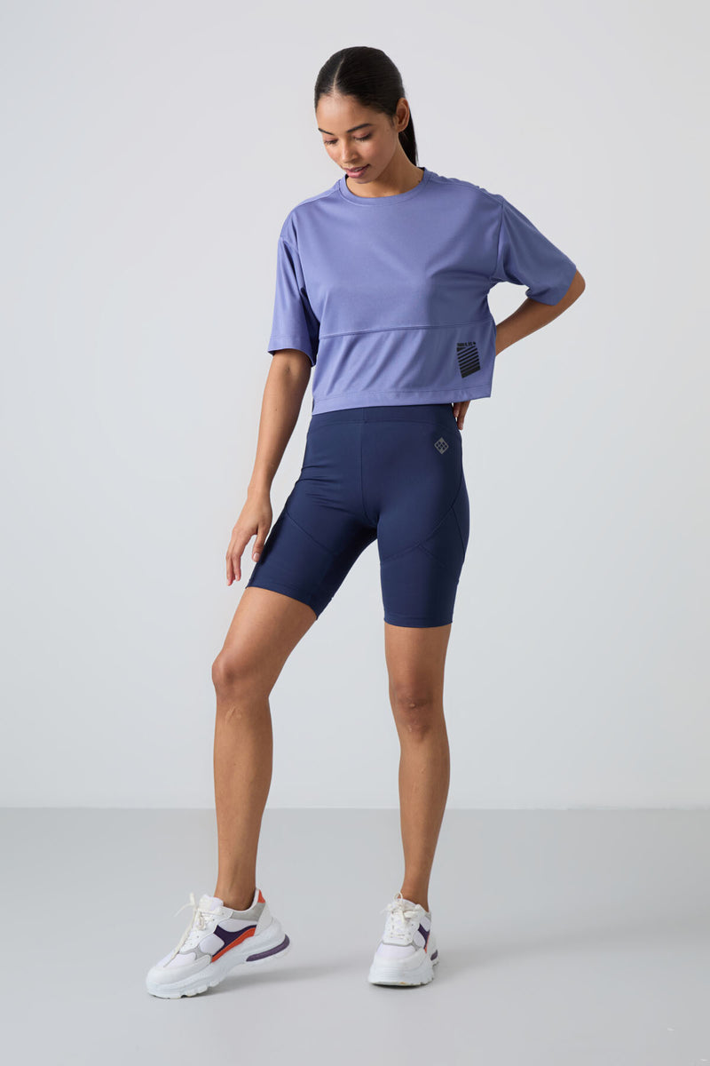 T-shirt performante pour femme en polyester respirant et flexible