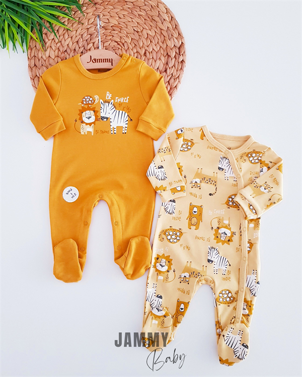 be strong 2-piece overalls set-mustard