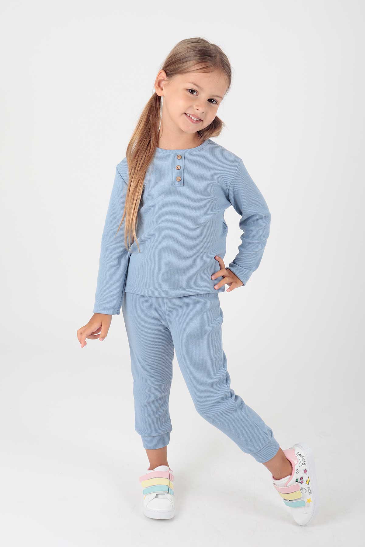 <tc>Ensemble à boutons pour fille Ahenk Kids AK2204</tc>