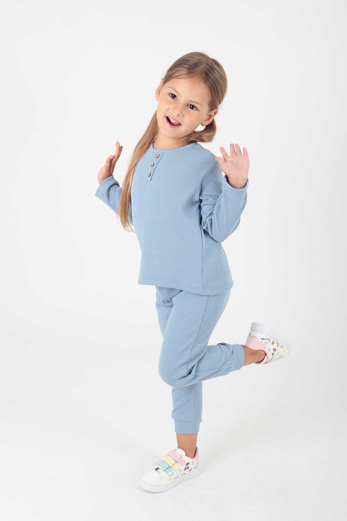 <tc>Ensemble à boutons pour fille Ahenk Kids AK2204</tc>