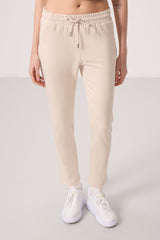 <tc>Pantalon femme à jambes fuselées en tissu texturé doux avec fermeture éclair dissimulée - 94668</tc>