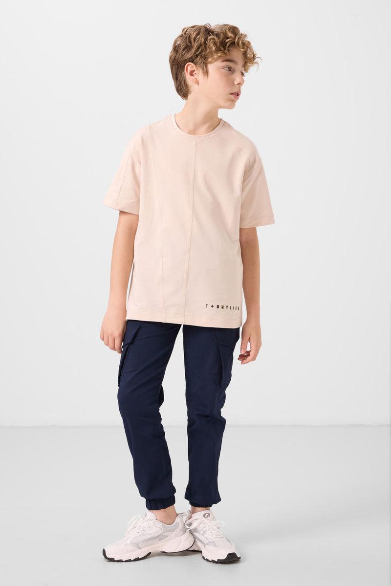 T-shirt Oversize Garçon en Coton Doux - 11297