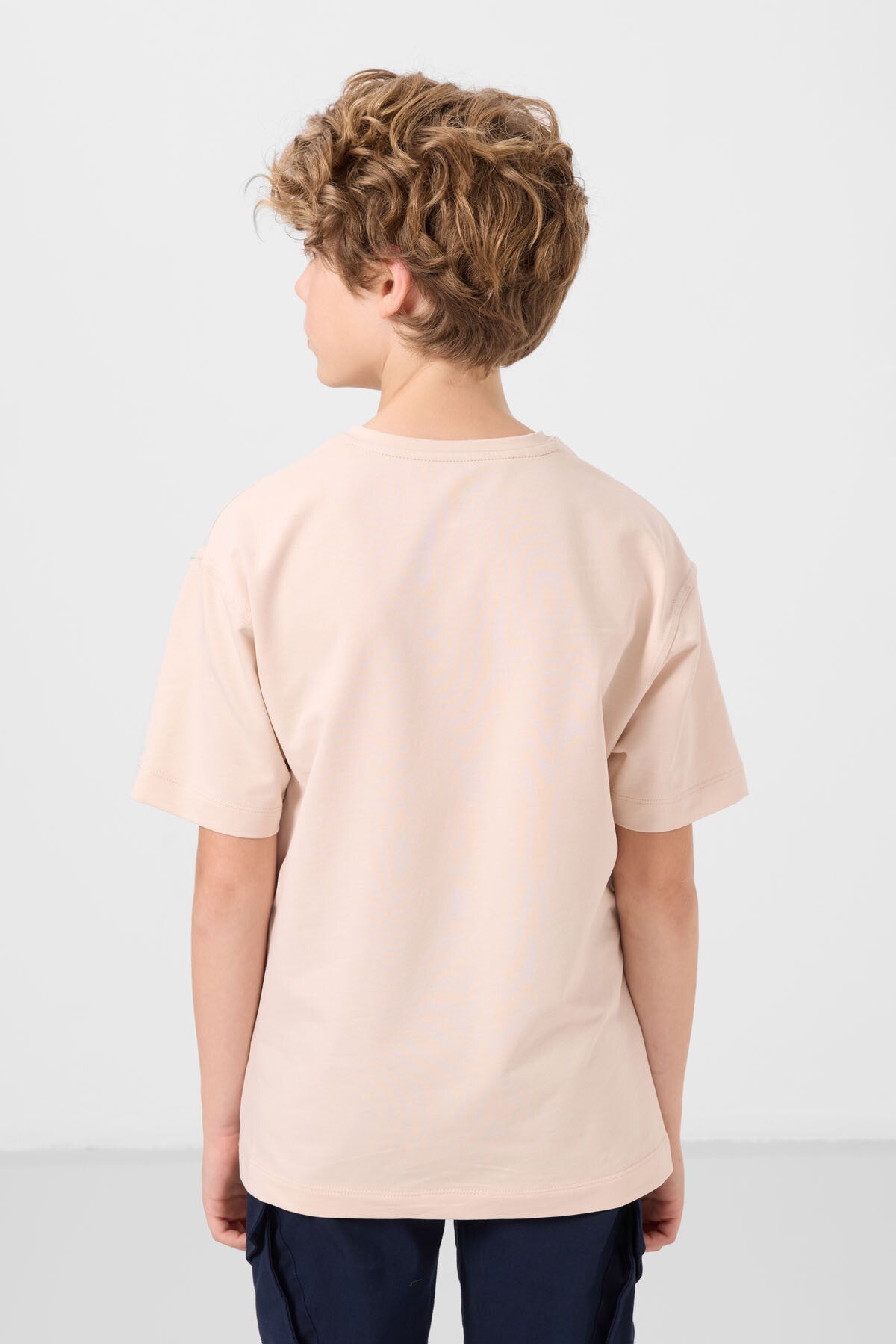 T-shirt Oversize Garçon en Coton Doux - 11297