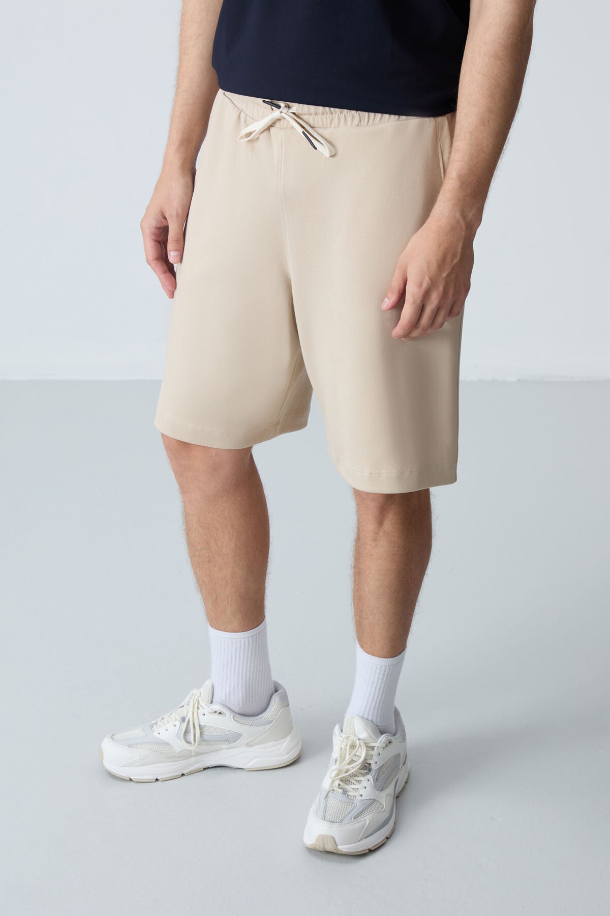 <tc>Short Basique Homme en Coton Épais à Texture Douce, Coupe Standard - 81275</tc>