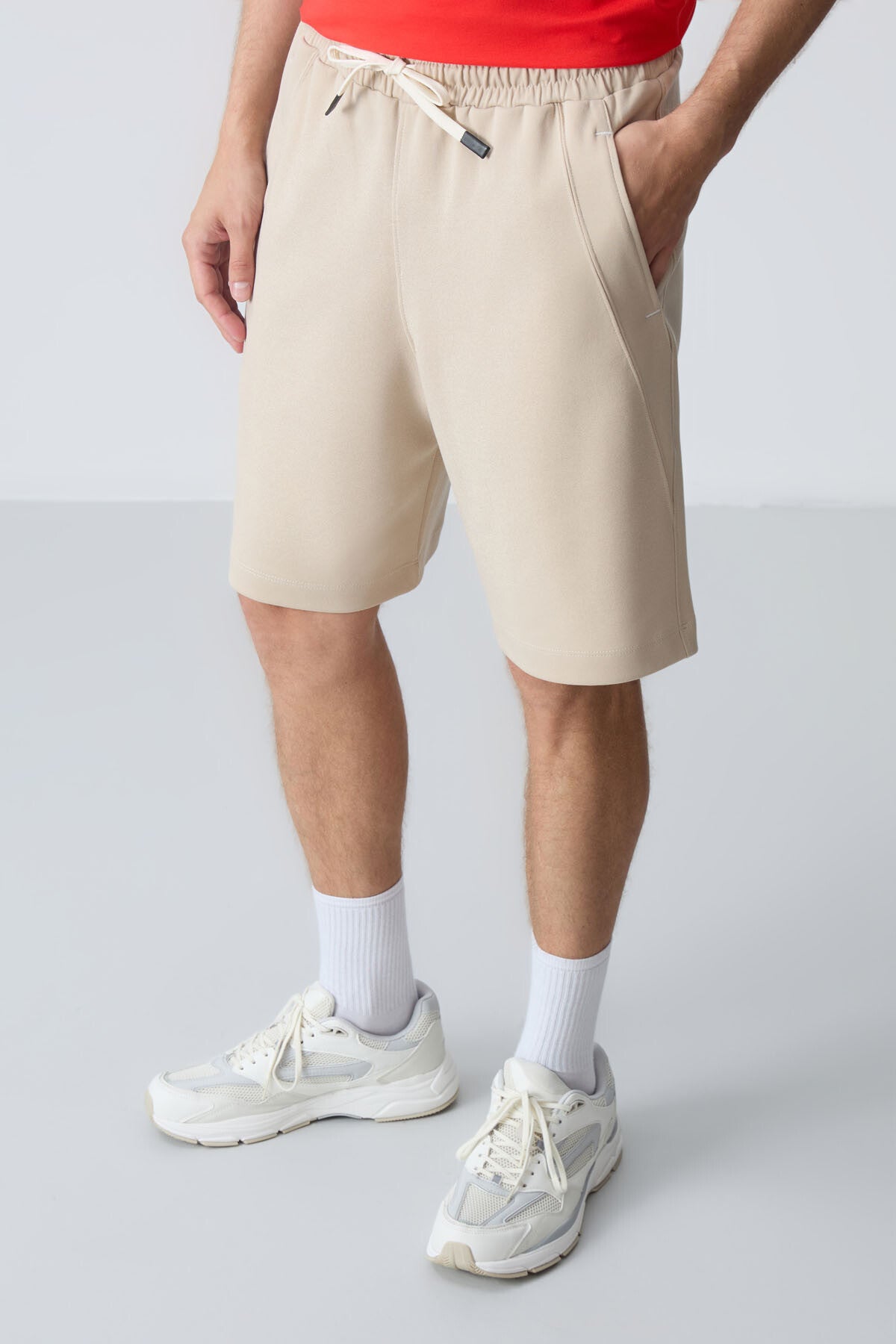 <tc>Short Basique Homme en Coton Épais à Texture Douce, Coupe Standard - 81278</tc>