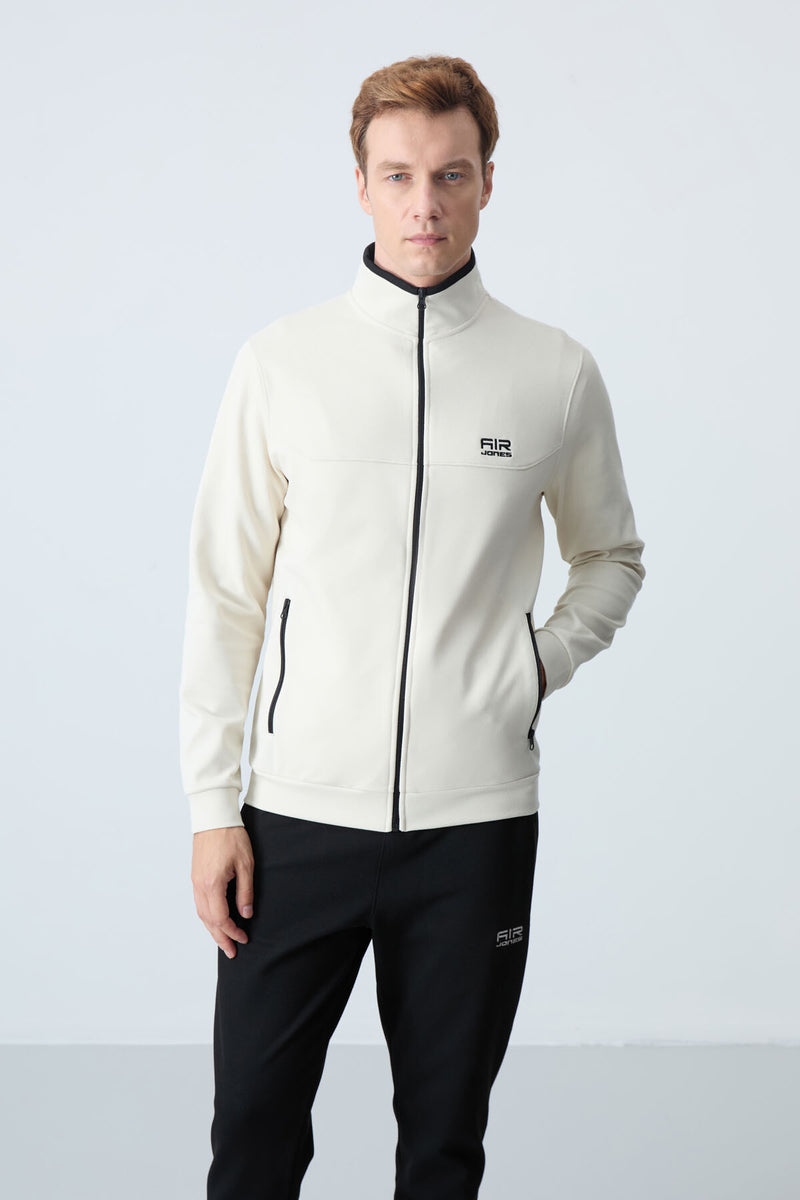 <tc>طقم رجالي رياضي - ٢ قطع "بنطلون + سويت شيرت مزود بسحاب وجيوب - 85198</tc>