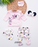 best friends 5 piece newborn set-pink