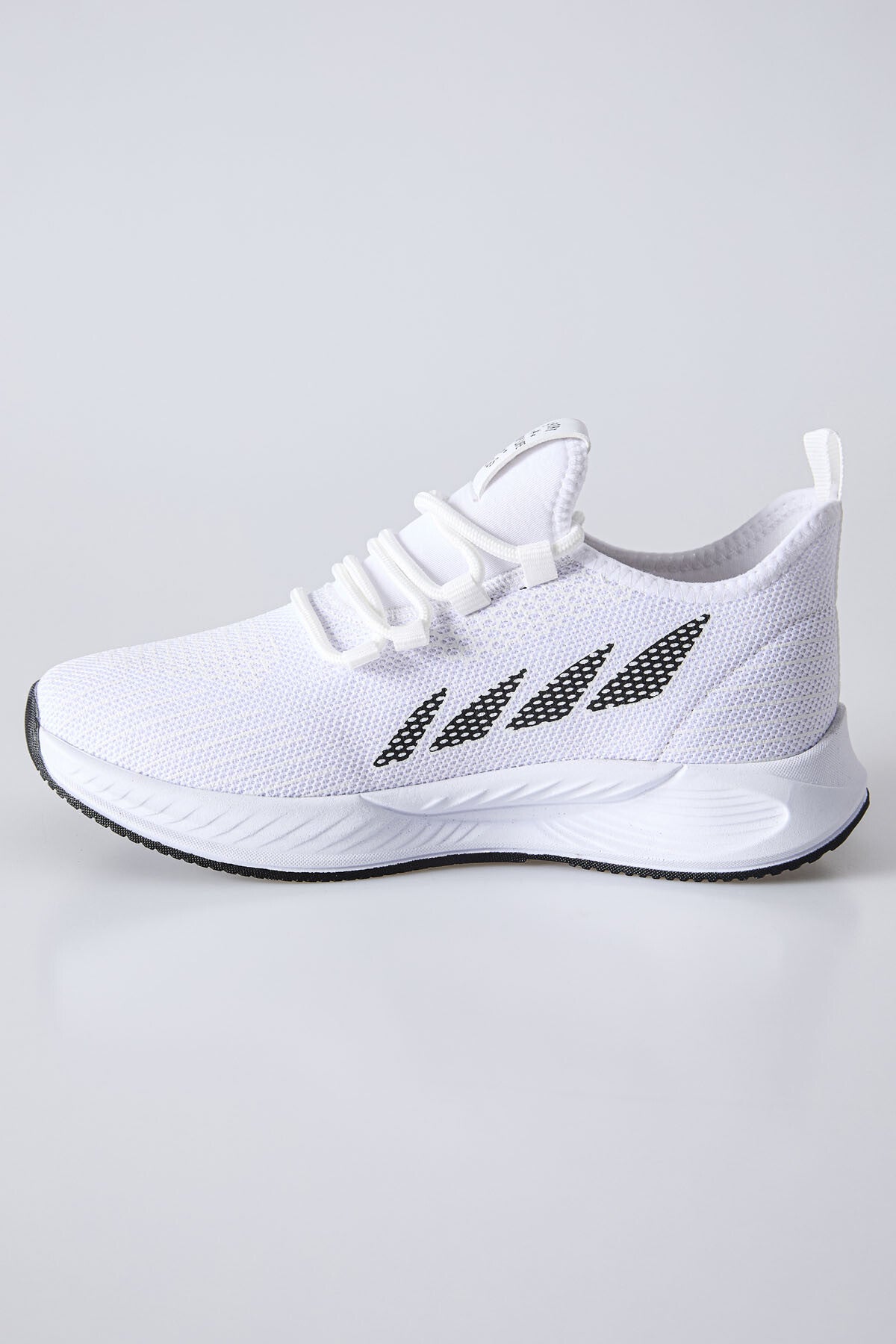 yüksek tabanli bağcikli fileli nefes alan erkek spor ayakkabi - 89130 - Justyol