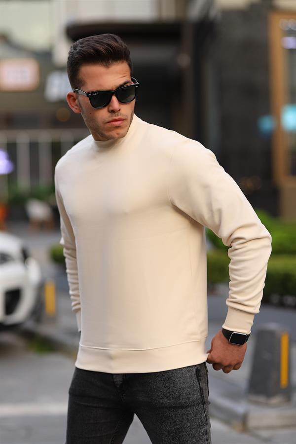 bisiklet yaka basic sweatshirt - Justyol