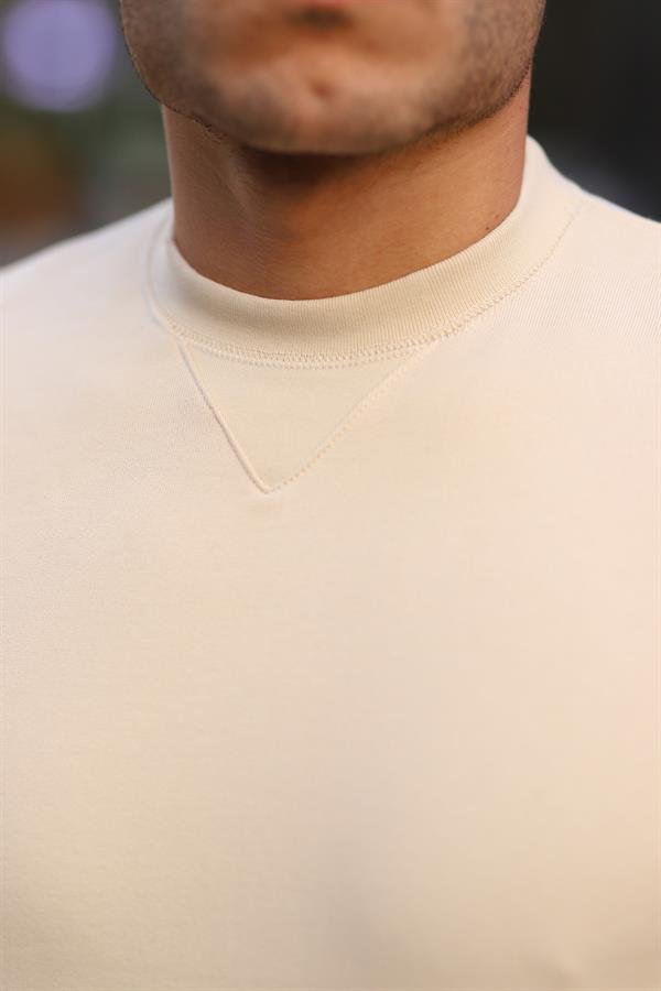 bisiklet yaka basic sweatshirt - Justyol