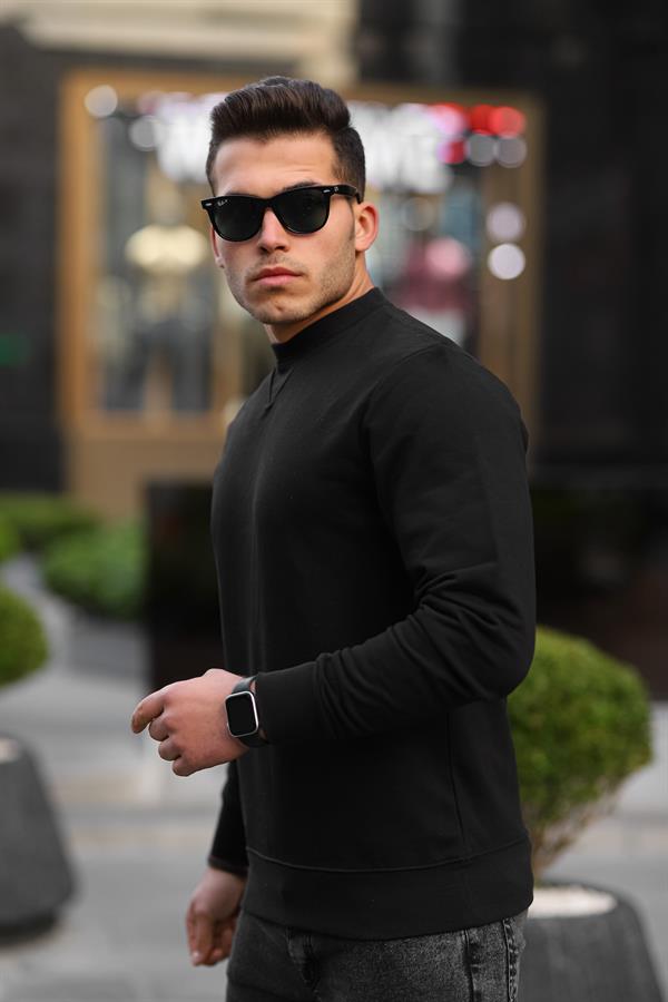 bisiklet yaka basic sweatshirt - Justyol