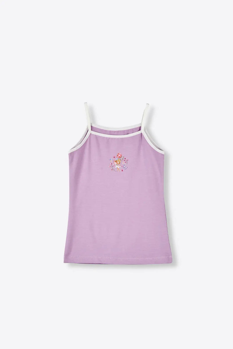 Lot de 4 Débardeurs Fille en Coton Confortables