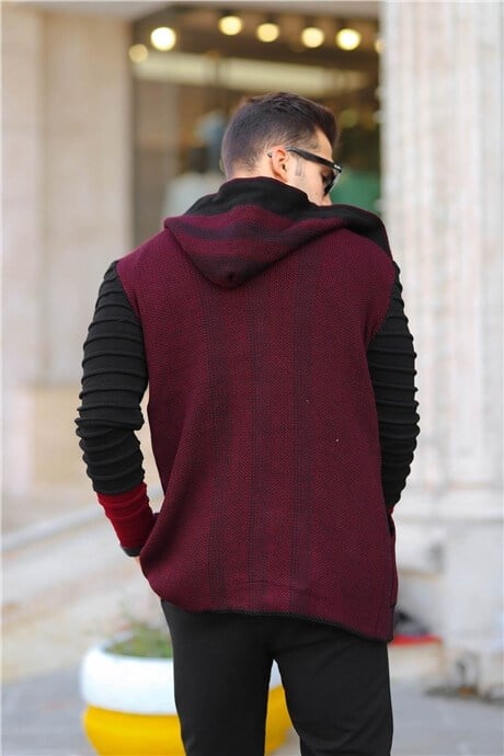 Poncho cardigan à manches décorées pour homme - Justyol