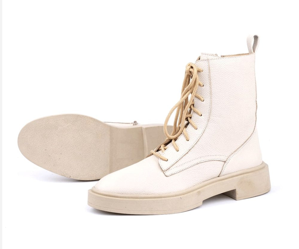 Bottines Femme à Lacets Semelle Épaisse  – op210