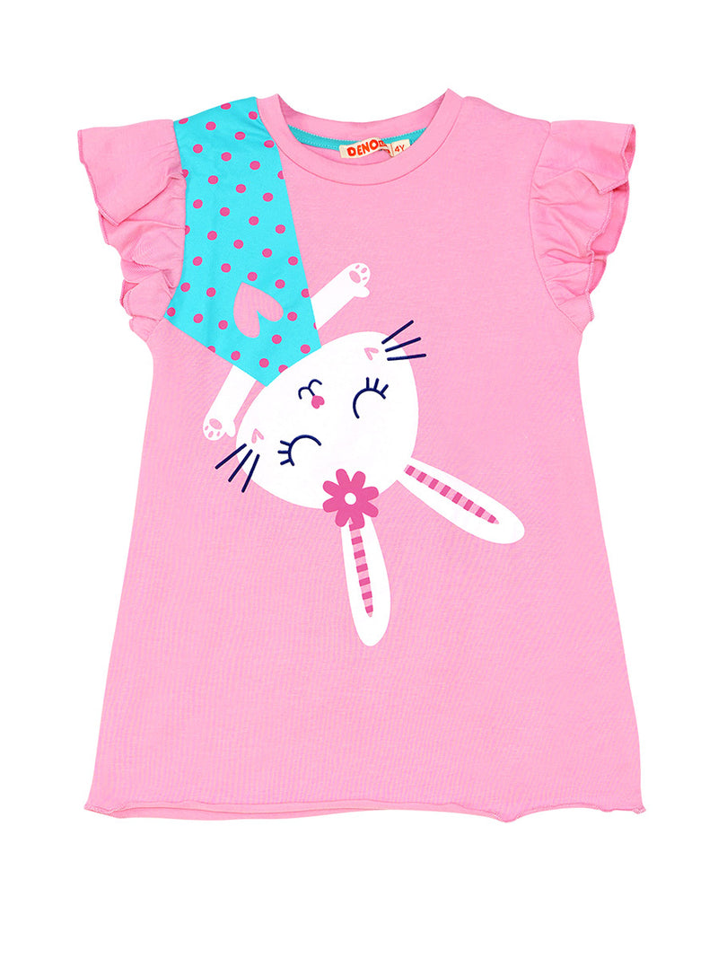 Ensemble fille 2 pièces tunique imprimée et legging – Style ludique et confort quotidien