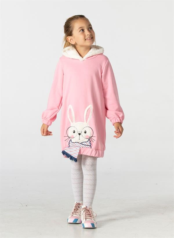 <tc>Robe à capuche Bunny Soft pour fille</tc>