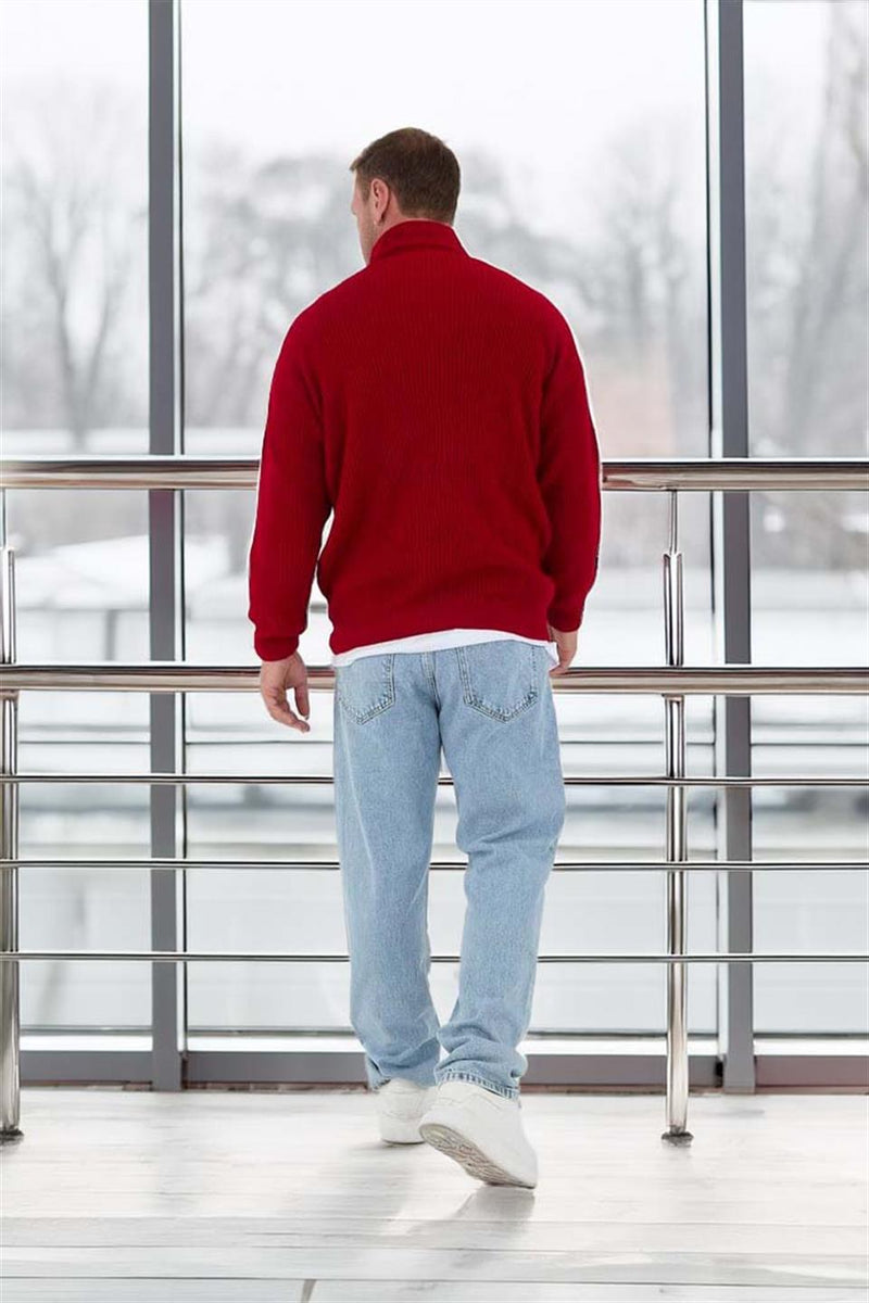Pull Homme Nolan Maille Selanik Demi-Zip Oversize