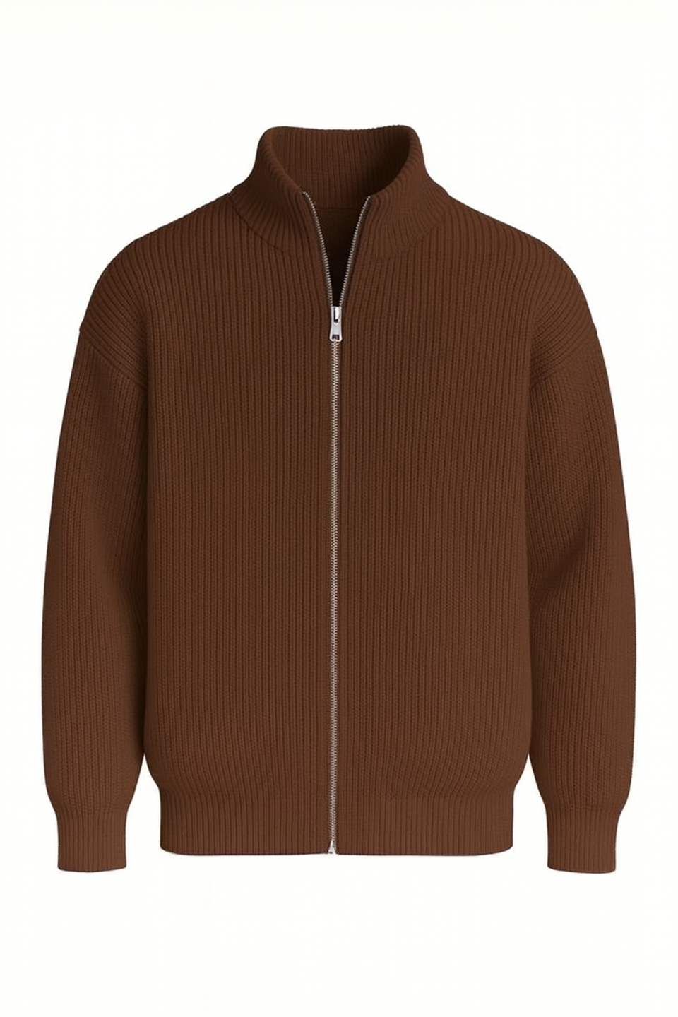Gilet homme oversize zippé en maille Selanik