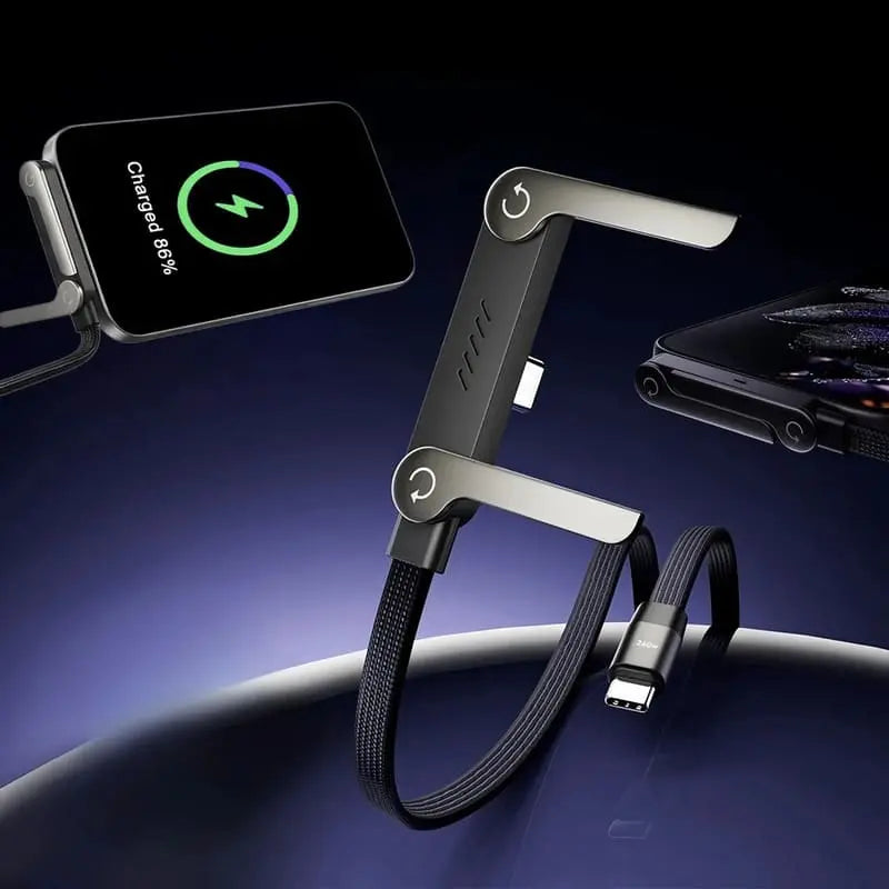 Câble USB-C 240W avec support téléphone Intégré