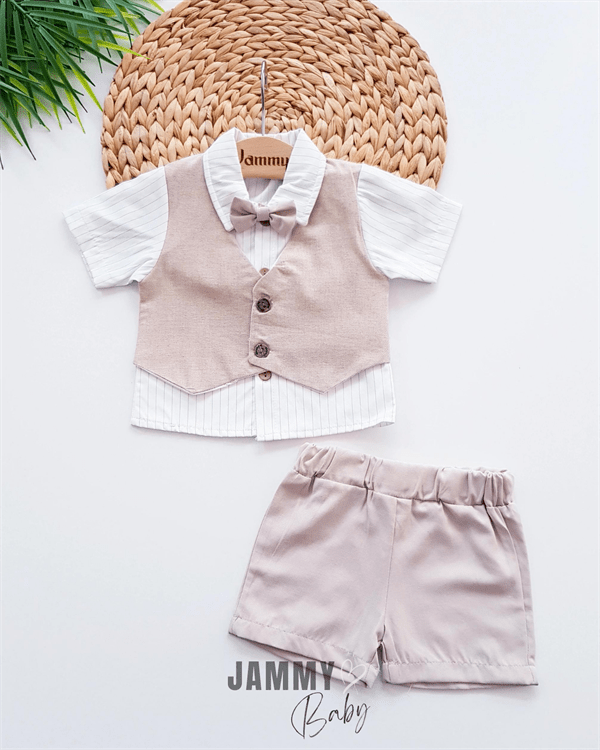calvin shirt and shorts 2 piece set - Justyol