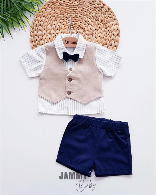 calvin shirt and shorts 2 piece set - Justyol