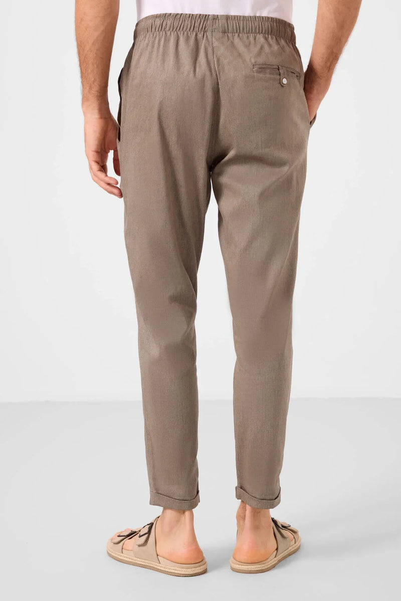 pantalon chino homme léger extensible coupe standard- 82178