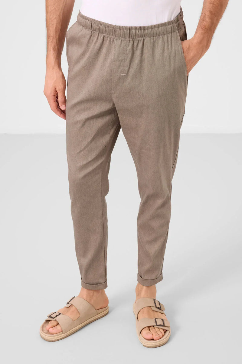 pantalon chino homme léger extensible coupe standard- 82178