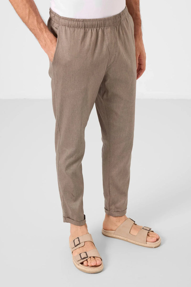 pantalon chino homme léger extensible coupe standard- 82178