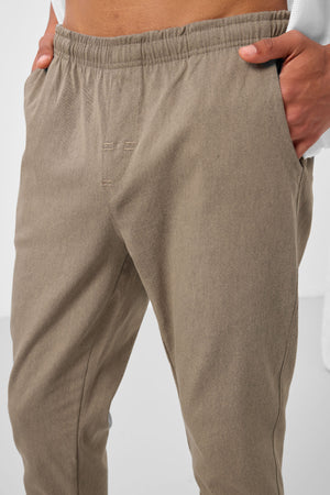 standart fit dokuma hafif esnek chino erkek pantolon - 82180 - Justyol