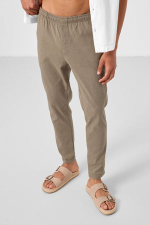 standart fit dokuma hafif esnek chino erkek pantolon - 82180 - Justyol