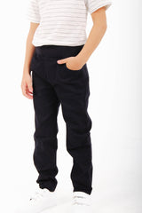 <tc>Pantalon garçon en gabardine avec poches</tc>