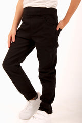 <tc>Pantalon garçon en gabardine avec poches</tc>