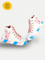 ceylan beyaz ortopedik destekli kiz çocuk sneakers - Justyol