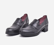 Chaussures femme haut de gamme en cuir véritable – op279