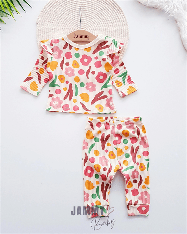 Çiçek Temalı Kaşkorse 2'li Takım - Justyol