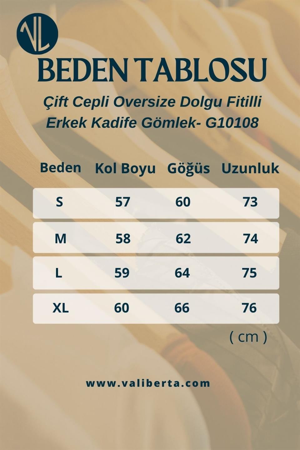 çift cepli dolgu fitilli erkek kadife gömlek - Justyol