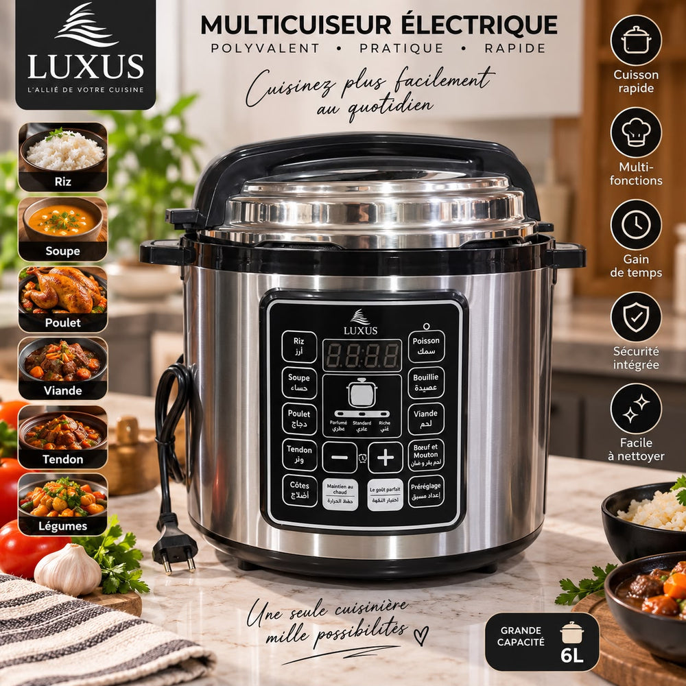COCOTE ELECTRIQUE LUXUS 6L LX-PC001 1000W
