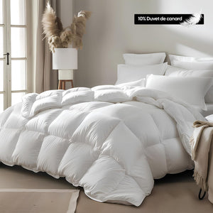 Couette premium mi-saison enveloppe 100% coton - Duvet de canard 300g Maison good and well