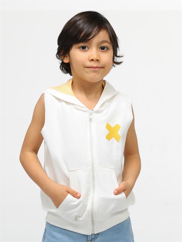 <tc>"Veste sans manches pour enfant avec zip"</tc>