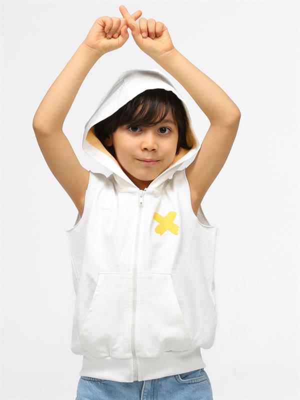 <tc>"Veste sans manches pour enfant avec zip"</tc>