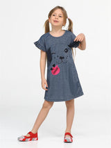 <tc>"Robe pour fille avec motif de chien mignon et paillettes"</tc>