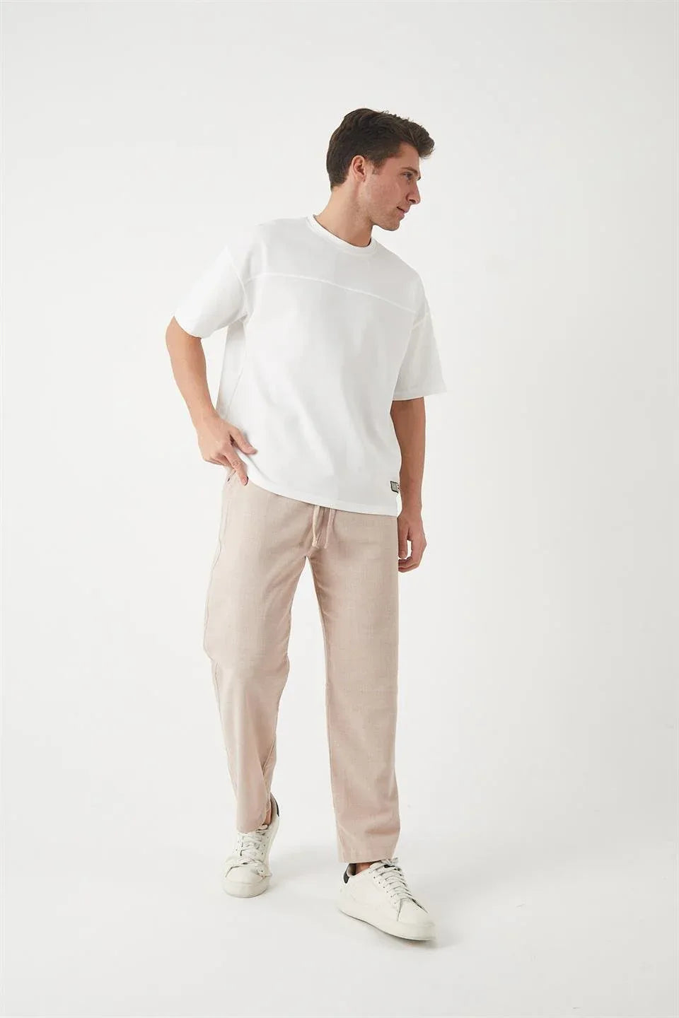 pantalon baggy homme coton léger respirant - Justyol