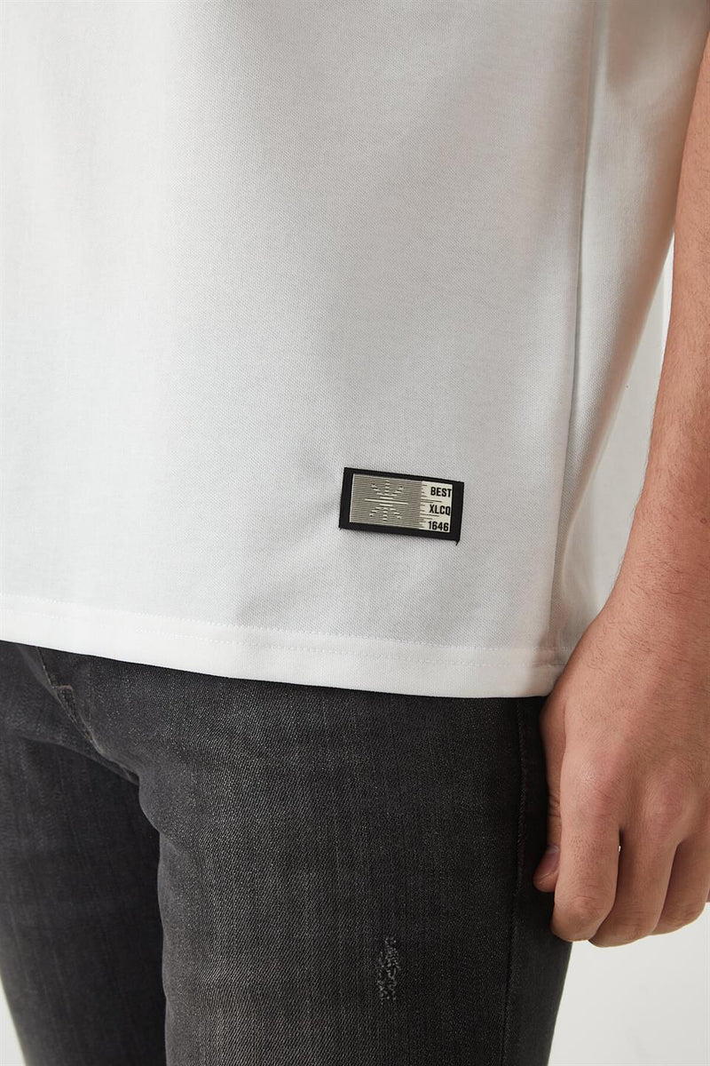 T-Shirt Homme Oversize à Empiècements Modernes