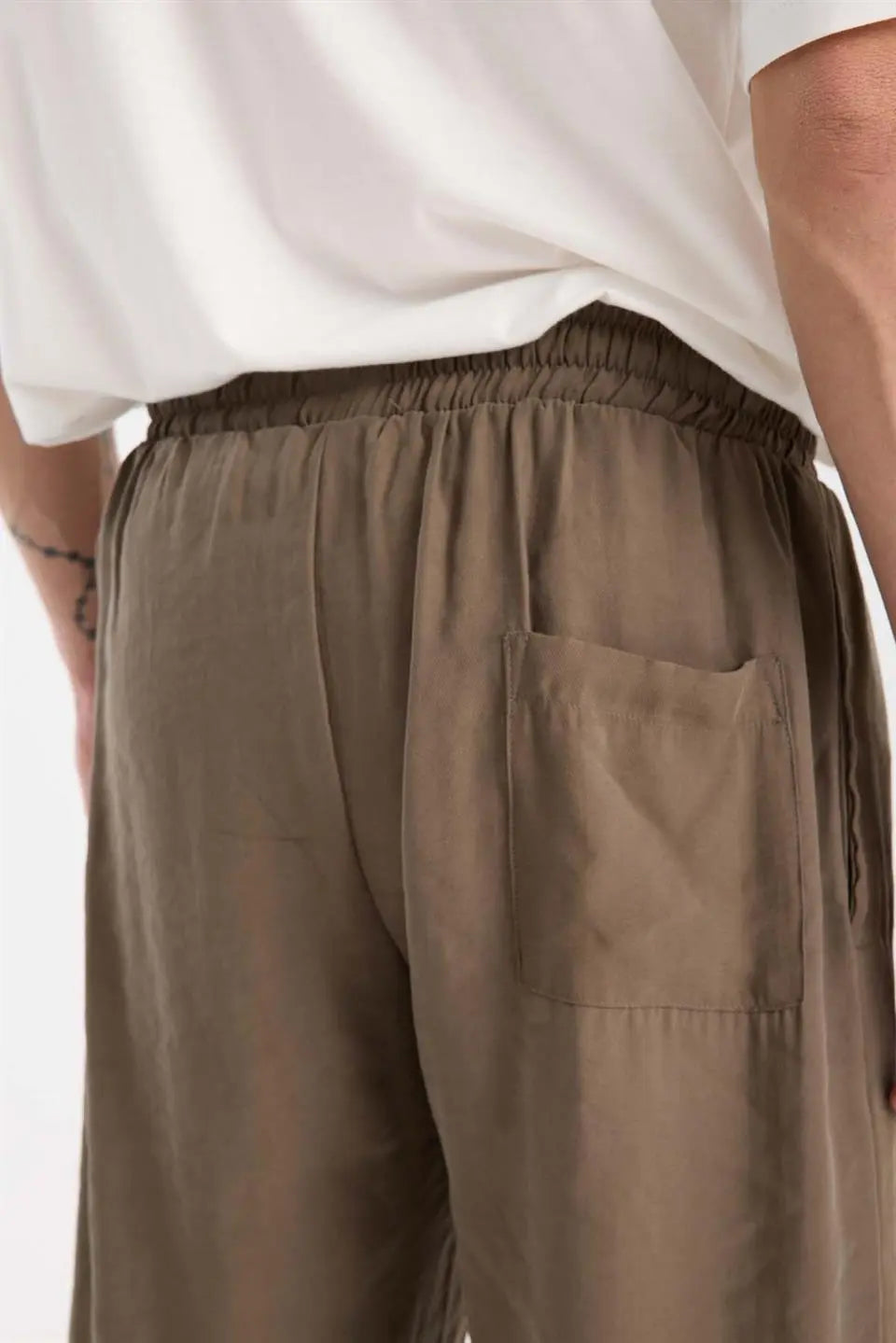 modal kumaş rahat kalip düz paça jogger erkek pantolon - Justyol