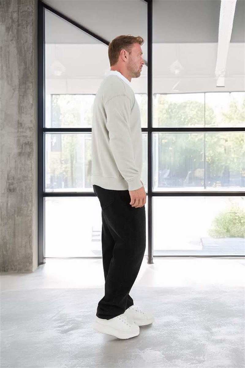 Sweat Homme Luis Col Polo en Maille Selanik