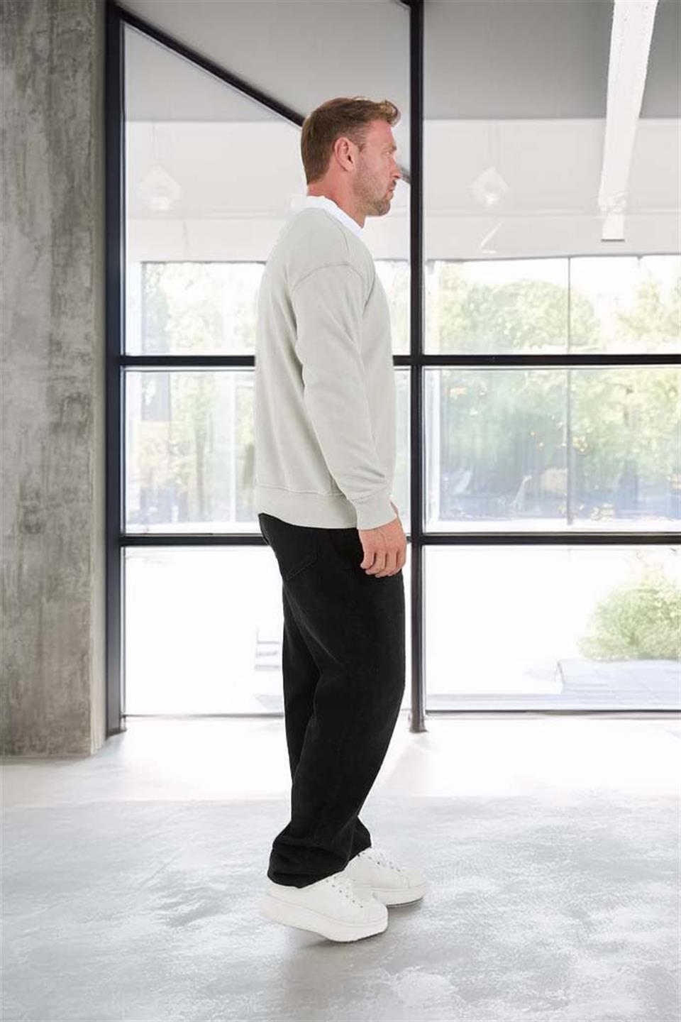 Sweat Homme Luis Col Polo en Maille Selanik