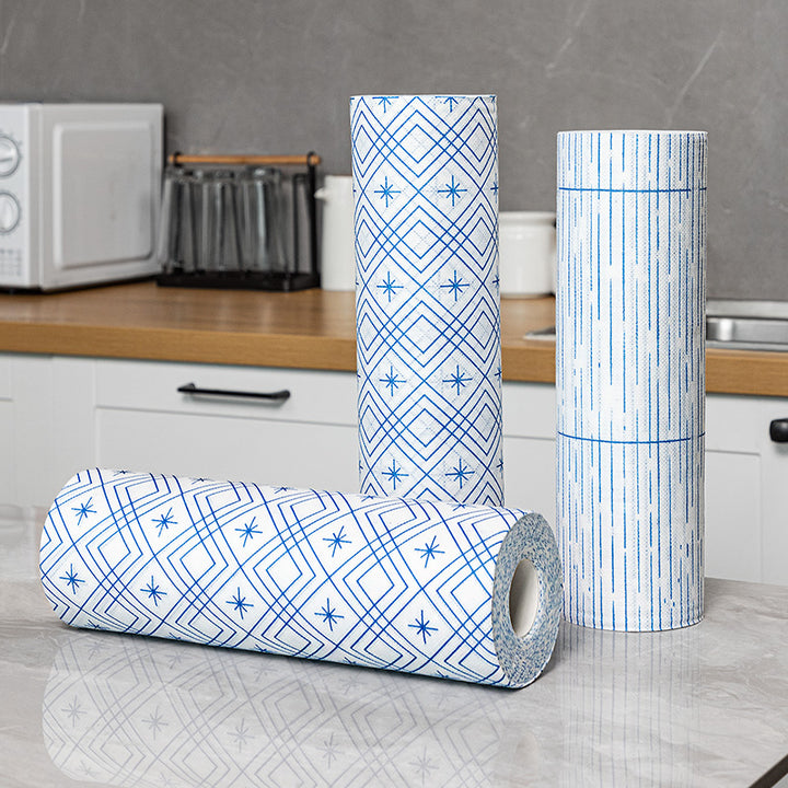 Rouleau de Chiffons de Nettoyage Lavables et Réutilisables - Essuie-Tout Multi-Usage Épais (Non-Tissé) - KATEI STORY